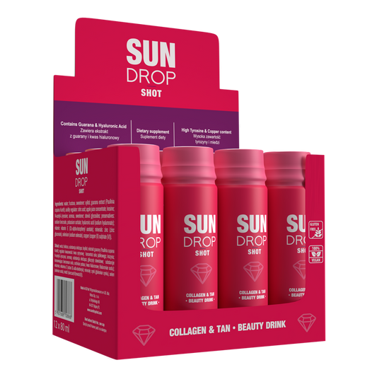 Sun Drop Beauty Shot Drink 12 pcs. Collagen & Tan
